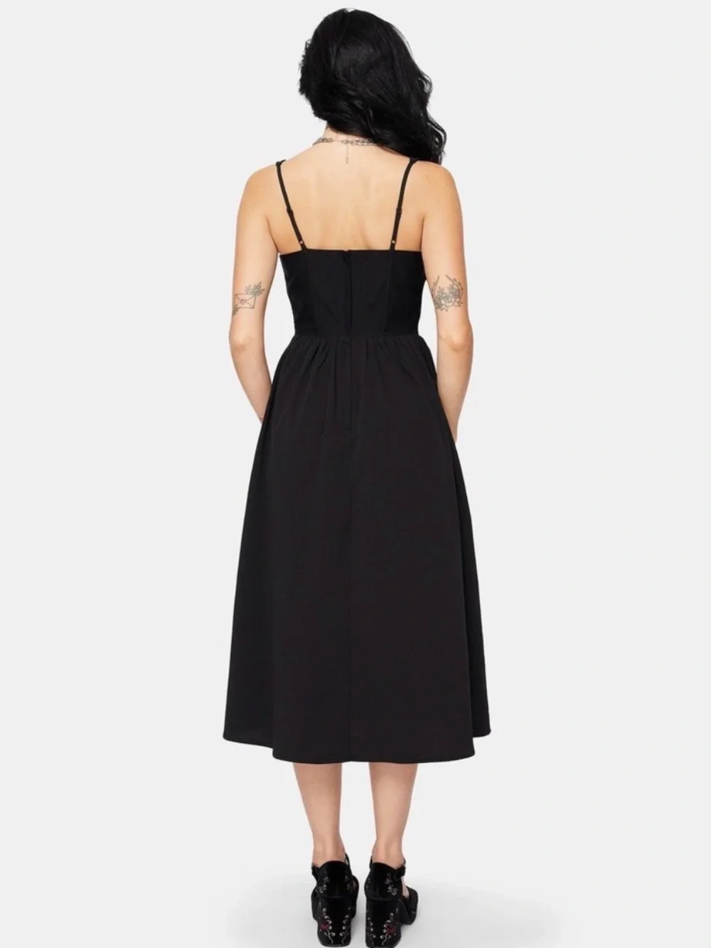 NWT Disturbia Miranda Midi Corset Dress Black Size 6
